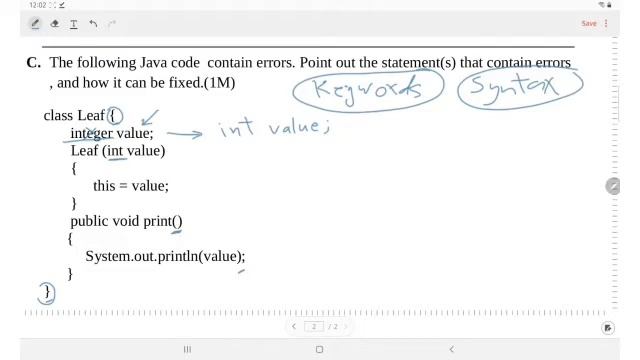 Java code error correction example(in Arabic) смотреть онлайн
