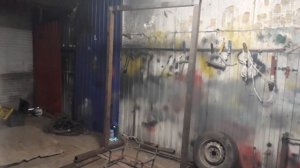 Детские качели из проф трубы.