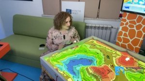 Игра "Геокарта" на Интерактивной песочнице interactive project