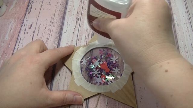 Новогодний декор. Подвеска "Звезда" с шейкером смотреть онлайн