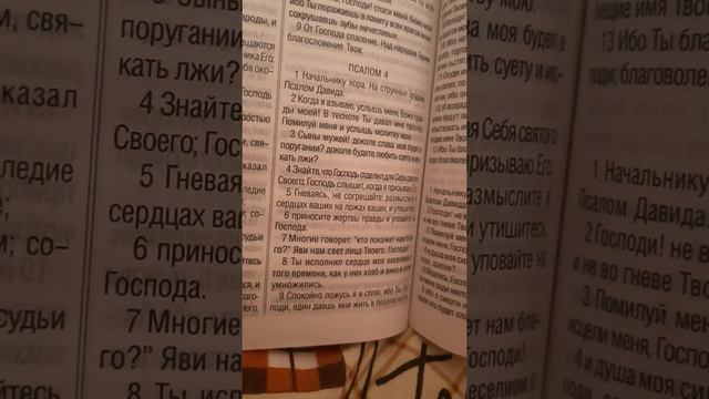 #Библия #СловоБожье  #Псалом.          Библия на каждый день. Псалом 4