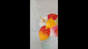 Artificial Flower Anthurium Latex Flamingo Lily Bunga Palsu Buatan