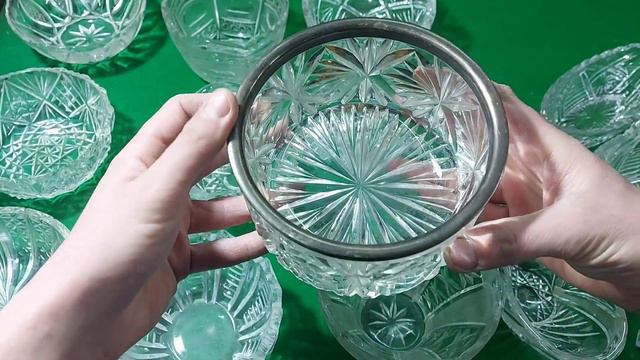 Конфетницы, салатники из хрусталя СССР, 90х годов