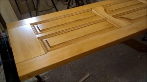 Полировка деревянной двери | Мастер по дереву В. Чекушев