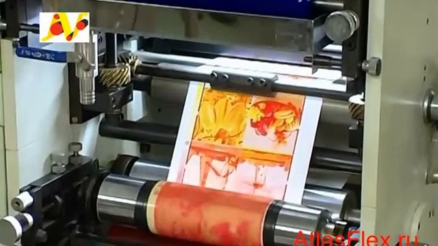 Флексографская печатная машина AtlasFlex-320 - обзорное видео запуска флексографической машины смотреть онлайн
