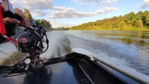 Отдых на моторной лодке GOONCH с мотором болотоходом MAX Motor. Boat trip. Mud motors