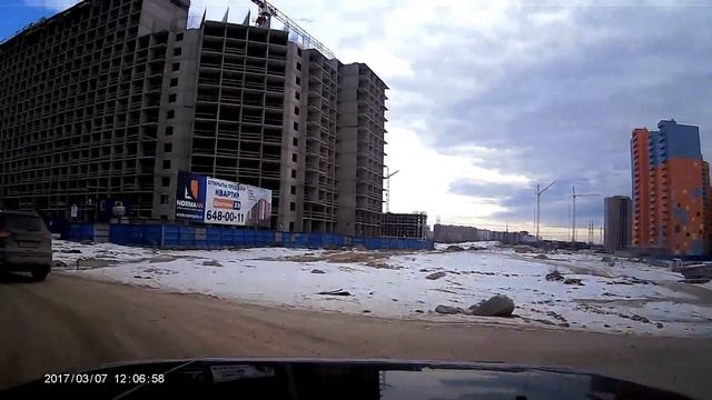 Выезд из Западного Мурино через Воронцовский в Лаврики смотреть онлайн