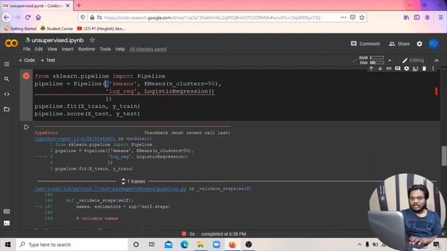 TypeError: zip argument #2 must support iteration | Pipeline | Machine Learning