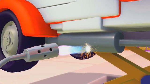 Карл и его друзья Эвакуатор Том, Поезд, Самосвал.Carl and his friends Tow Truck, Train, Dump Truck. смотреть онлайн