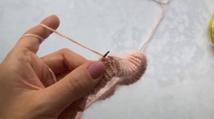 Мастер-класс простой классический берет спицами лицевой гладью из ангоры / пуха норки!