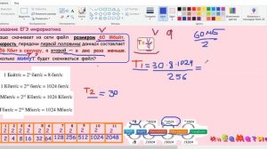 7 задание ЕГЭ информатика 2021. Саша скачивает из сети файл размером 60 Мбайт. Скорость передачи