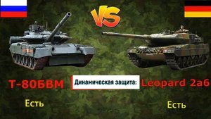 Т-80БВМ против Leopard 2 - что лучше? | Сравнение боевого танка России И Германии
