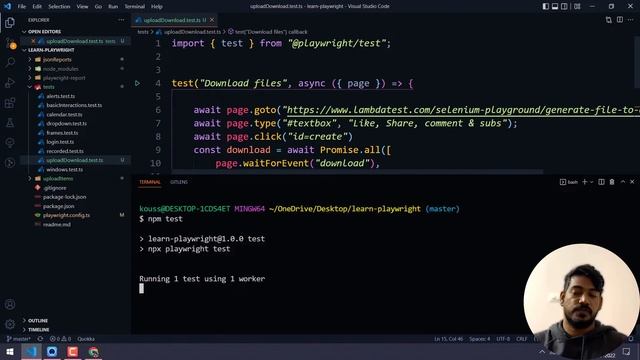 How To Upload And Download Files | Playwright With TypeScript Tutorial ?| Part VIII | LambdaTest