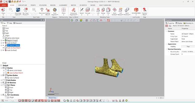 Geomagic Design X 2020: Auto-surfacing tools смотреть онлайн