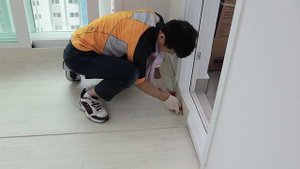 30년 기술자 24평 4.5T 장판 시공영상 30 years of masters's floor construction.