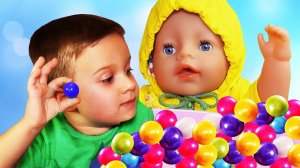 Bad Baby ЗЛАЯ КУКЛА Беби Бон Украла Конфеты Ромы! Evil Doll Baby Born STOLE Bad Baby Candy