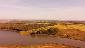 Тула. Зайцевские пруды. DJI Mavic Mini. Flying over fields and ponds