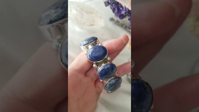 Lapis Cuff Silver Bracelet смотреть онлайн