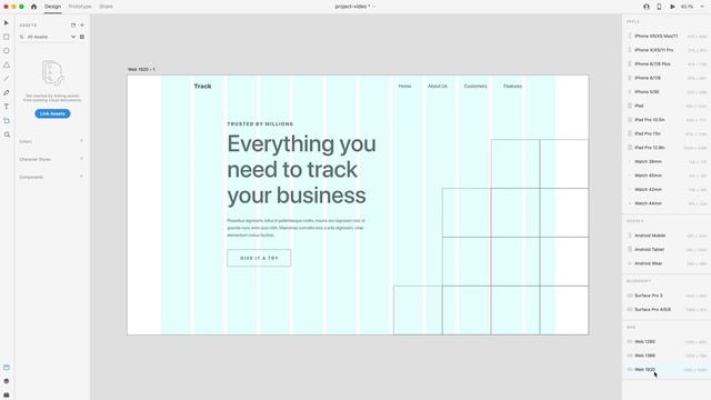 COLORFUL GEOMETRIC WEBSITE - Adobe XD Tutorial