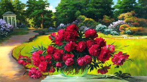 Цветы и цветочные натюрморты художника Юрия Арсенюка