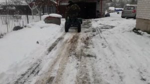 Самодельный ковш - отвал для уборки снега для мтз 09. Уборка снега мотоблоком МТЗ