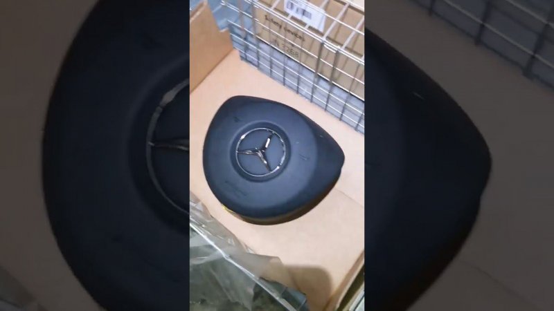 Новые оригинальные подушки безопасности Mercedes Benz air bag unpacking
