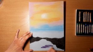 Сухая пастель. Пейзаж сухой пастелью. Художественная пастель. Пастельные карандаши. Картина мелками