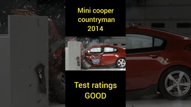 Mini cooper countryman 2014 Car crash test rating#shorts