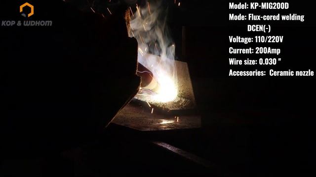 KOP&WDHOM 5 in 1 Multiprocess Mig Welding Machine Aluminum Welder MIG200D For Flux Core Welding смотреть онлайн
