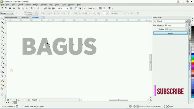 Break Apart Text Using Coreldraw - Tutorial Coreldraw смотреть онлайн