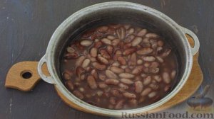 Фасолевый суп-пюре с куриным фаршем