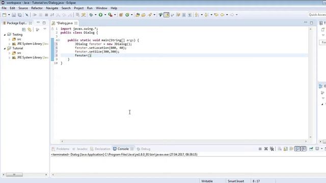 Java Tutorial "JDialog" [HD] Deutsch смотреть онлайн