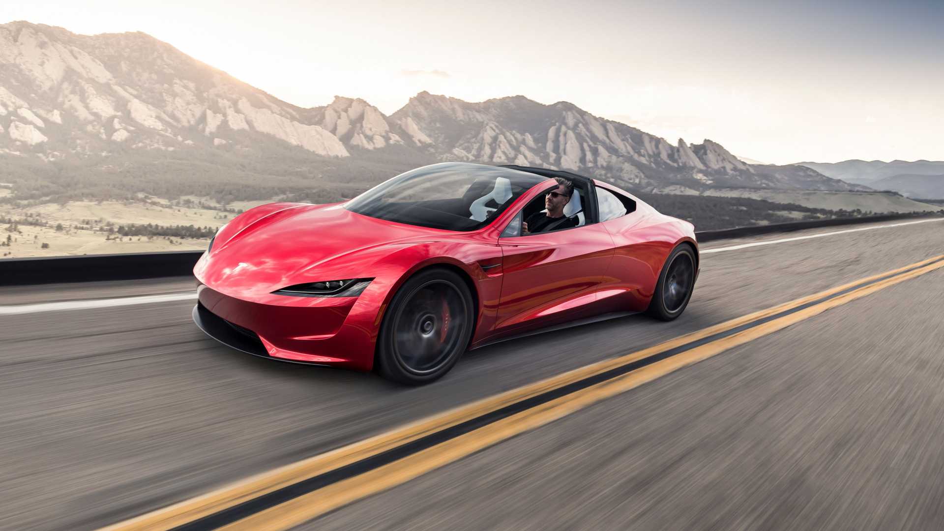 Tesla Roadster 2023 года новый электромобиль от компании Илона Маска.