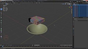 Физика в Блендере - столкновение объектов.Physics in Blender - collision of objects.