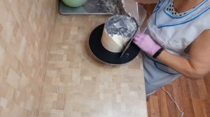 Делаю мраморный торт с кристаллами