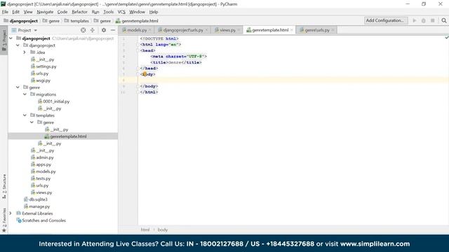 Python Django Tutorial | Django Python Tutorial | Python Tutorial For Beginners | SimpliCode