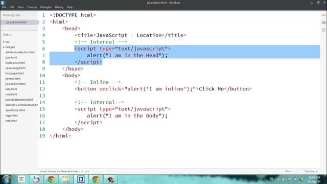 (1) JavaScript: Location