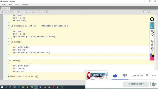 Lecture 4 - User Defined Methods in Java icse class 10 | Easy Explanation of User Defined Function