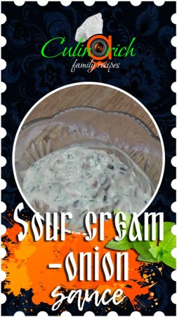 Onion-sour cream sauce - right recipe from «Culinarich»