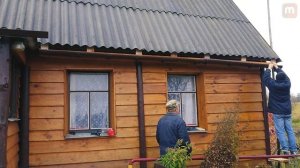Водосток в деревенском доме из пластика ПВХ. Своими руками
