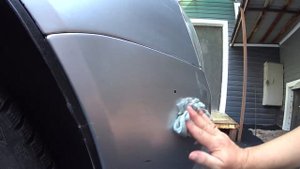 Полировка бампера "полиролью пластика"