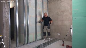 УСТАНОВКА ПЕРЕГОРОДОК ИЗ ГИПСОКАРТОНА СВОИМИ РУКАМИ. 1000 МЕТРОВ ЗА 24 ЧАСА #044