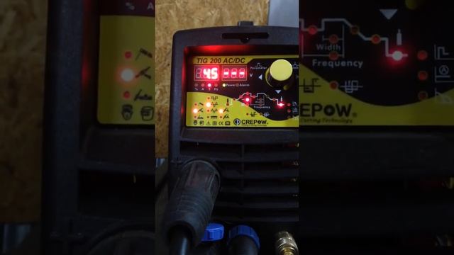 Наброс тока при поджиге CrepoW TIG-200 AC DC