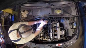 Audi VW 1.8t AWT замена гидронатяжителя регулятора фаз газораспределения