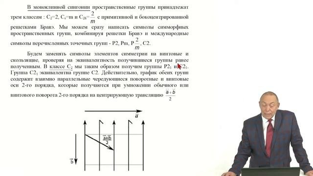 Кристаллография. Лекция 25. Принципы вывода пространственных групп симметрии кристаллов