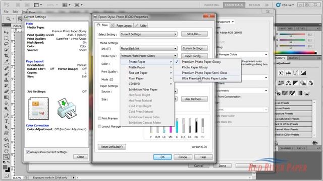 How to use ICC Color Printer Profiles Photoshop CS5 Epson смотреть онлайн