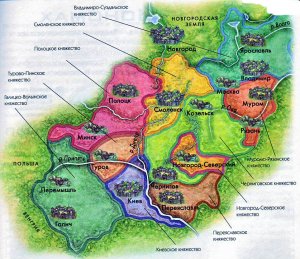 Разделение Руси на удельные княжества