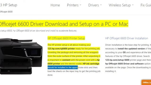 HP Officejet 6600 printer setup | Unbox HP Officejet 6600 printer | Wi-Fi setup