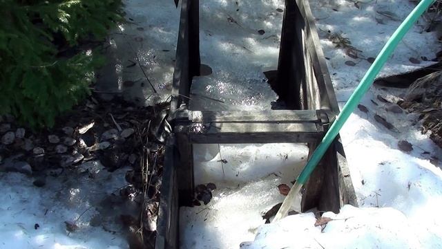 Осушение нашего участка с помощью насоса