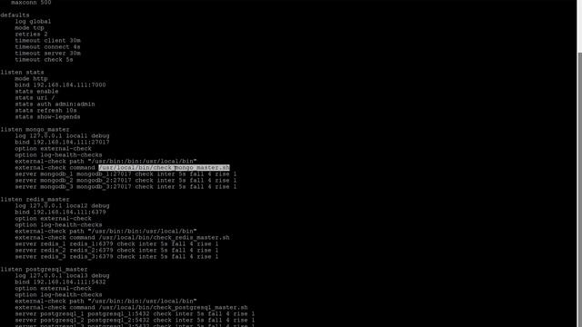 HaProxy external-check functionality. смотреть онлайн